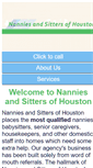 Mobile Screenshot of nanniesandsittersofhouston.net